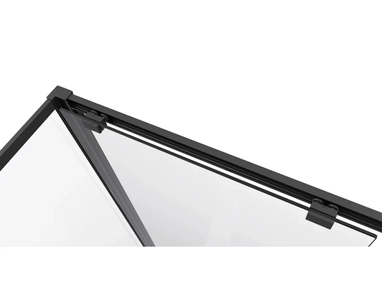 Душевой уголок Black&White Stellar Wind 100x100 см профиль черный, стекло прозрачное 8721010 (детальная фотография), черные