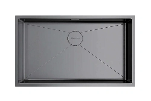 Мойка для кухни Omoikiri Taki 74-U/IF-GM 74 см вороненая сталь - фото 3