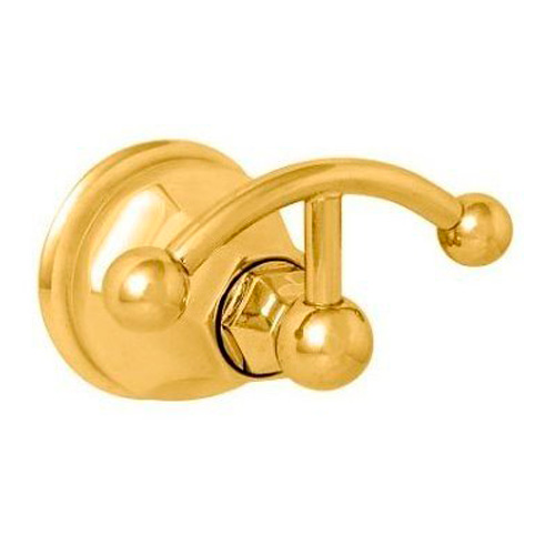 Крючок для ванной двойной, золото\латунь, Nicolazzi Teide 1481GB05 (детальная фотография)