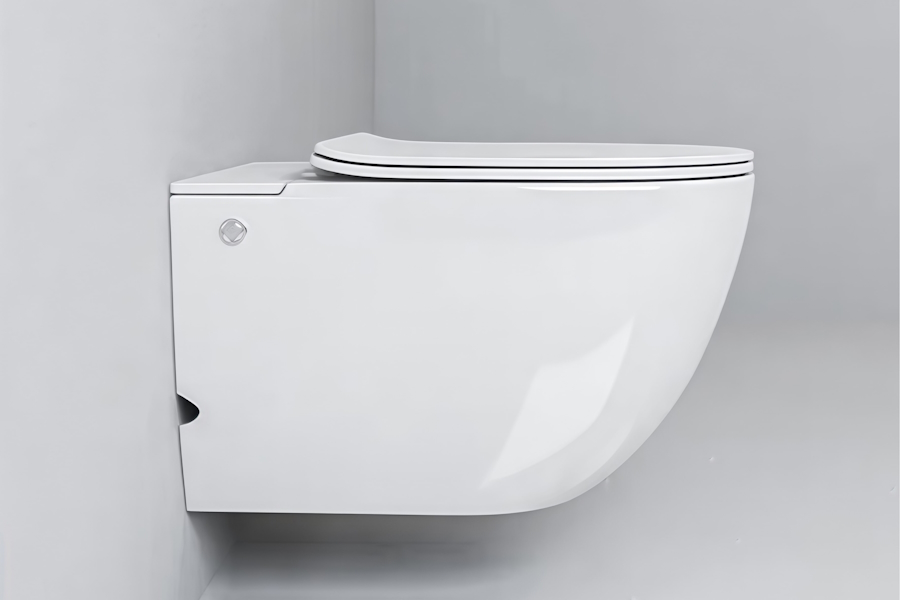 Унитаз подвесной Ceruttispa Barbaria с функцией импульсного смыва CT10591 (детальная фотография), без бачка