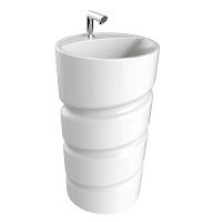 Раковина напольная Creavit Spiral 48 см белая