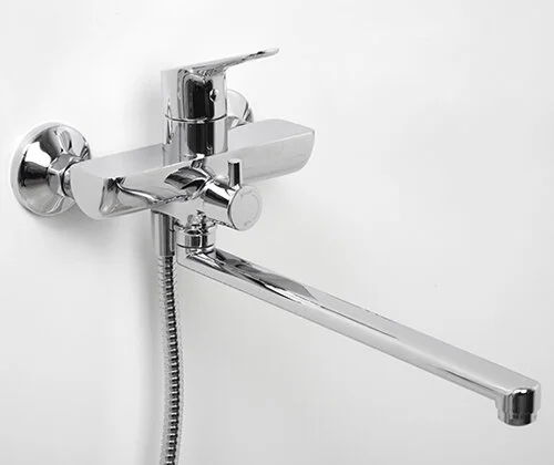 Смеситель для ванны WasserKRAFT Lippe хром 4502L (детальная фотография), современные, hi-tech