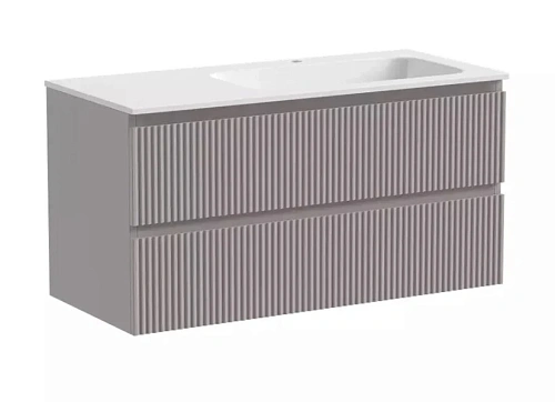 Тумба под раковину подвесная Sancos Snob R 100 см правая, doha soft - фото 3