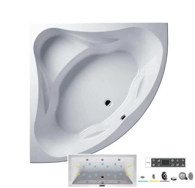 Ванна гидромассажная Riho Neo 140 x 140 см, BLISS BC3400500000000_BLISS (детальная фотография), акриловые