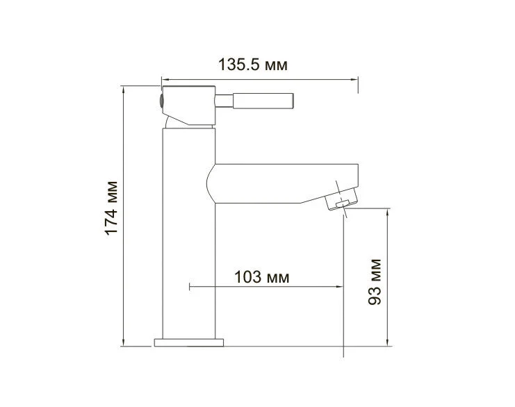 Смеситель для раковины WasserKRAFT Main хром 4104 (детальная фотография), для раковины