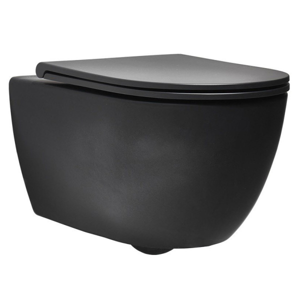 Унитаз подвесной Simas Trevi черный матовый TR 18 black matt (детальная фотография)