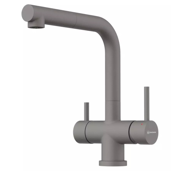 Смеситель для питьевой воды Omoikiri Takamatsu-S GR leningrad grey 4994562 (детальная фотография)