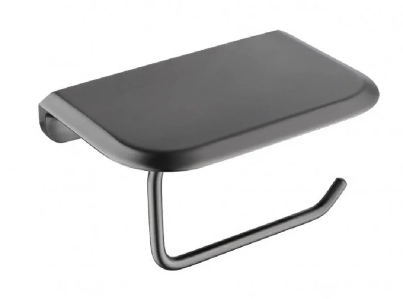 Бумагодержатель Cezares Liner оружейная сталь LINER-PHM-GM (детальная фотография)