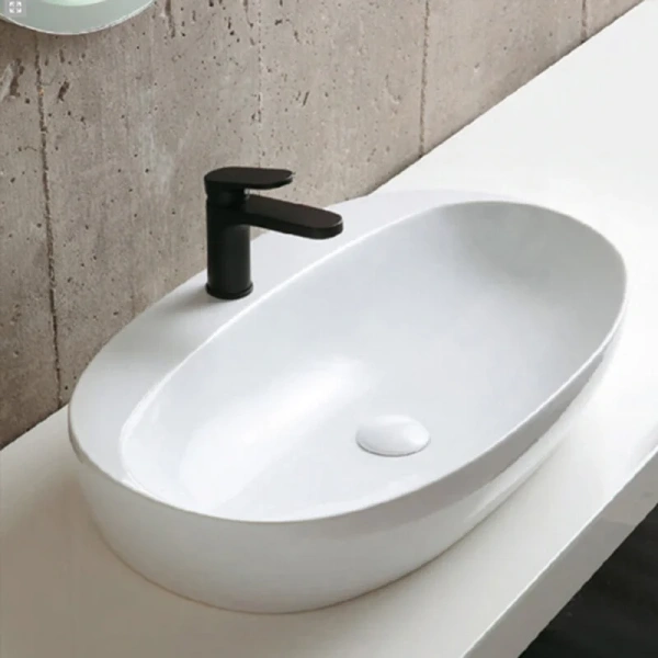 Раковина Azzurra Elegance 60 см белая ELLA060420CMBI/(ECI60M bi)*1 (детальная фотография)