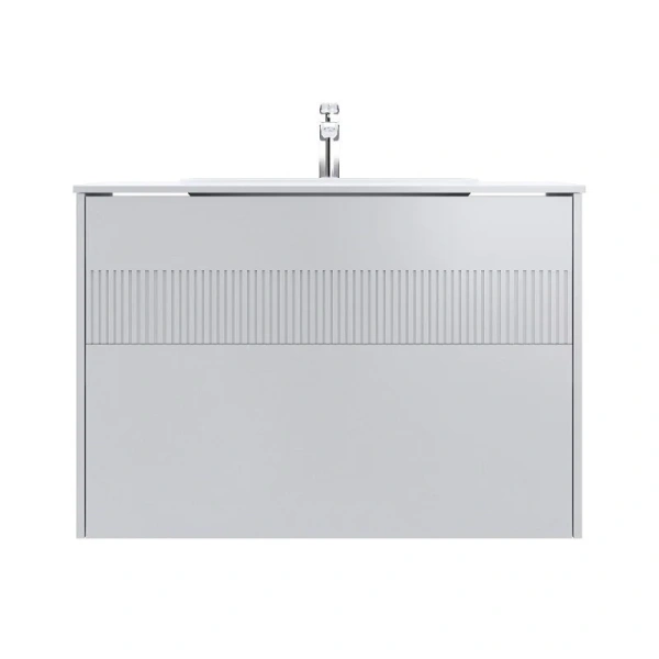 Тумба с раковиной подвесная Am.Pm Func M8FFUX1002WM 100 см с ящиками (детальная фотография)