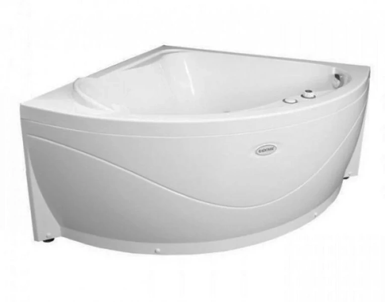 Акриловая ванна Радомир Альтея 2-78-0-0-1-219, 125 x 125 см, с фронтальной панелью и каркасом (детальная фотография), белые