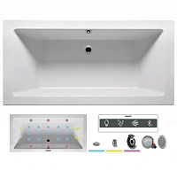 Ванна гидромассажная Riho Lugo 200 x 90 см, JOY2