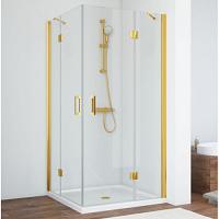 Душевой уголок профиль золотой стекло прозрачное Vegas-glass
