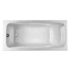 Ванна чугунная Jacob Delafon Repos 160х75 см со сливом-переливом, с антискользящим покрытием