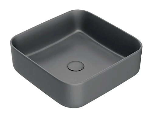 Раковина IDDIS Bridge 39 см серая матовая - фото 3