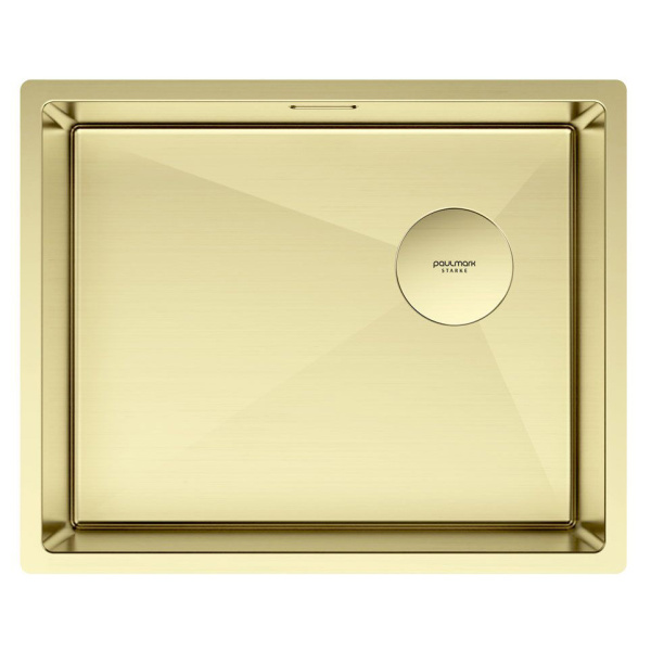 Мойка для кухни Paulmark Next-Skew 54 см светлое золото PM885444-LG (детальная фотография)