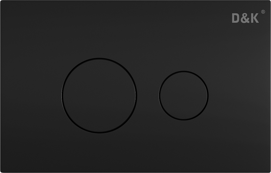 Клавиша смыва D&K Venice черная DB1029025 (детальная фотография)