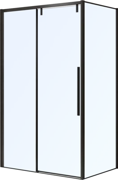 Душевой уголок Black&White Stellar Wind 120x80 см профиль черный, стекло тонированное 8988012 (детальная фотография), современные, hi-tech
