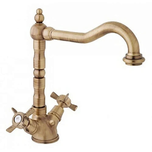 Смеситель для раковины Cezares Lord бронза - фото 2