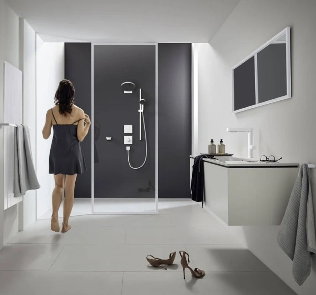 Верхний душ Hansgrohe Pulsify белый матовый 24150700 (детальная фотография), белые