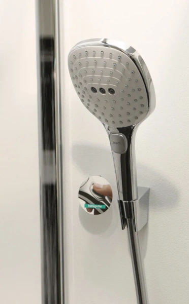 Душевая стойка Hansgrohe Raindance Select белый/хром 27126400 (детальная фотография), настенные