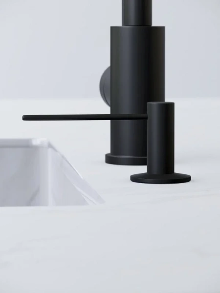 Диспенсер для жидкого мыла AM.PM Gem черный матовый A9037222 (детальная фотография), настольные