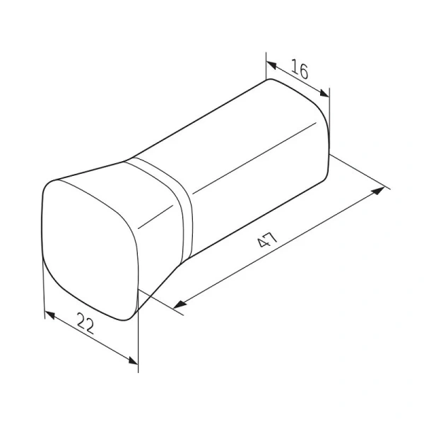 Крючок для ванной Am.Pm Func хром A8F36100 (детальная фотография), современные, hi-tech