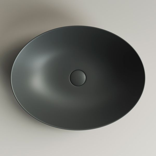 Раковина Ceramica Nova Element 51 см темный антрацит матовая CN6017MDH (детальная фотография), накладные (на столешницу)