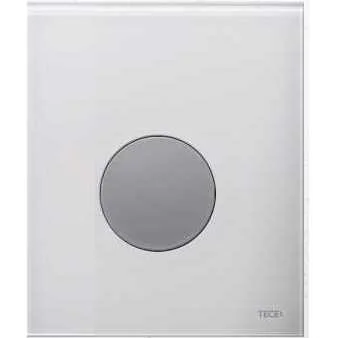 Клавиша смыва для писсуара, цвет стекла белый, цвет кнопки хром, Tece TECEloop 9242660 (детальная фотография)