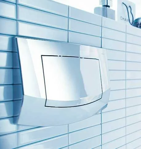 Клавиша смыва антибактериальная, цвет белый, Tece TECEambia 9240140 (детальная фотография), в наличии