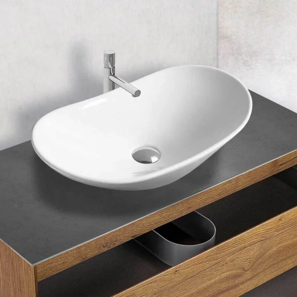 Раковина Vincea VBS-508 72.5 см накладная (детальная фотография), накладные (на столешницу), пристенные