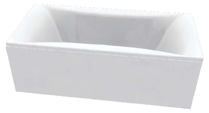Акриловая ванна C-Bath Talia CBQ004001 170 х 75 см, белая (детальная фотография), современныe, hi-tech