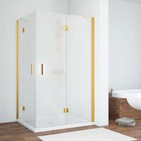 Душевой уголок профиль золотой стекло сатин Vegas-glass