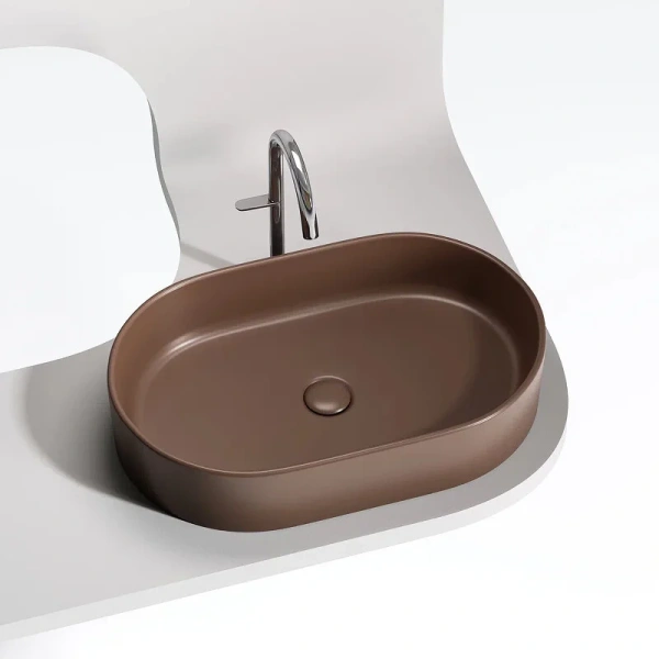 Раковина Ceramicanova Element 60 см темно-коричневая CN6048MDB (детальная фотография), другие