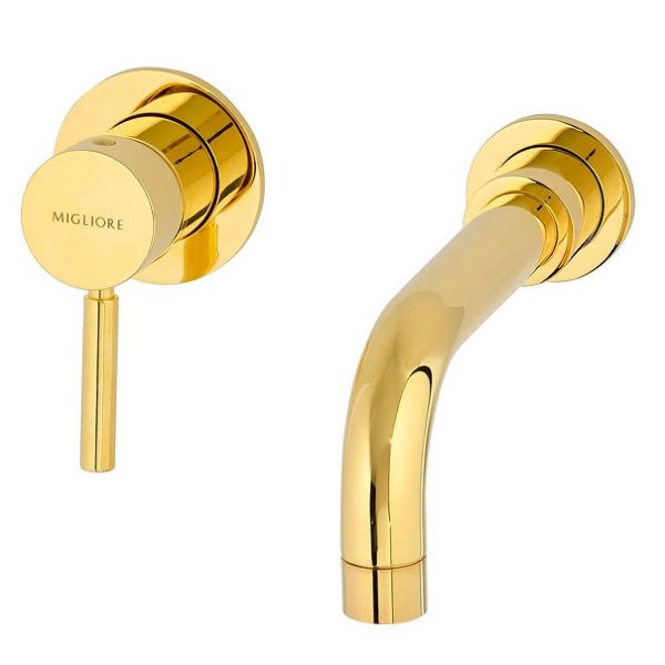Смеситель для раковины Migliore Fortis Gold золото 27983 (детальная фотография)
