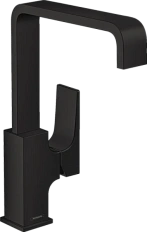 Смеситель для раковины Hansgrohe Metropol матовый черный