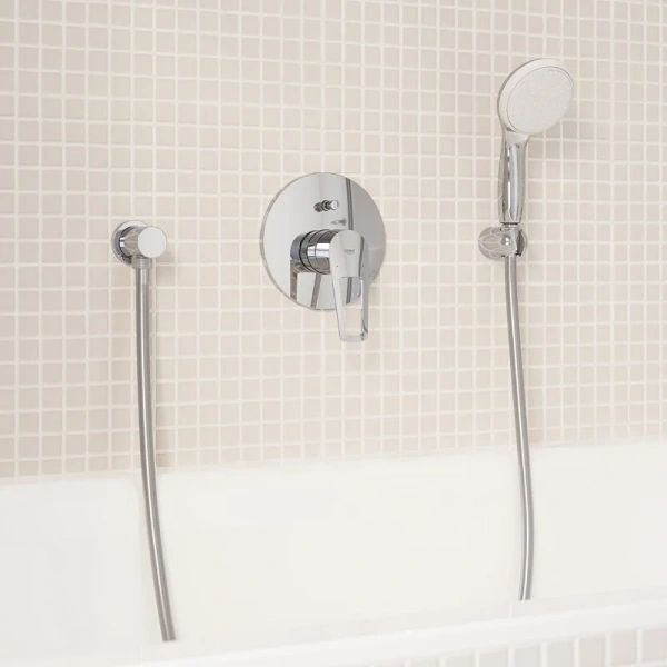 Смеситель для душа Grohe BauLoop хром 29081001 (детальная фотография), современные, hi-tech