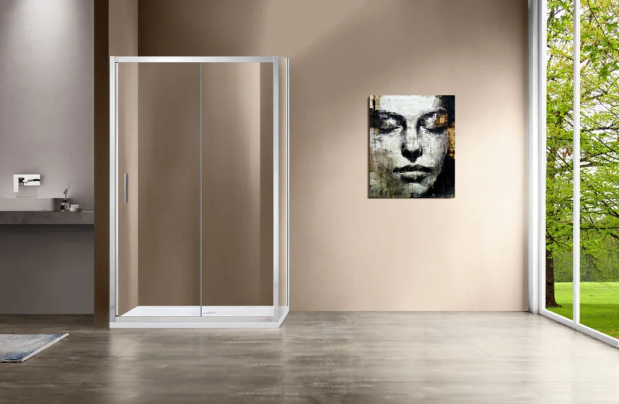 Душевой уголок Vincea Garda VSR-1G9012C 120х90 см прямоугольный (детальная фотография), современные, hi-tech