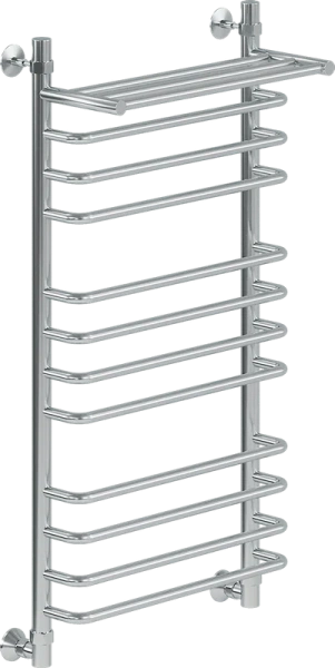 Полотенцесушитель водяной Ника Quadro 100x50 см хром Л 90 г2 ВП 100/50 (детальная фотография)