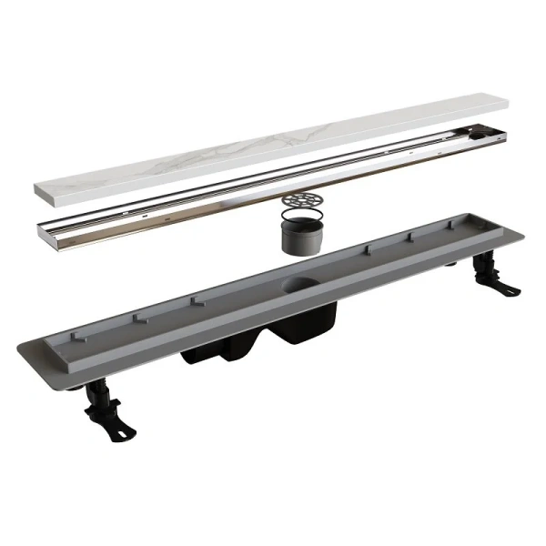 Душевой лоток RGW Drain Leo-21 40 см хром 60212140-01 (детальная фотография), стандартные