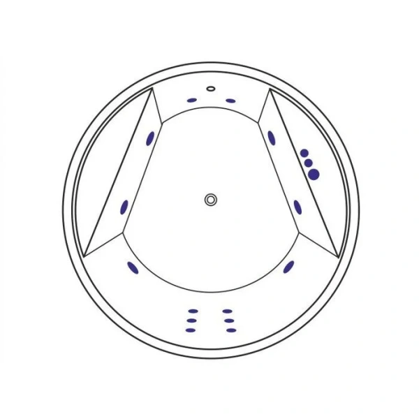Ванна гидромассажная Excellent Great Arc Smart 160 см, белый/золото, WAEX.GRE16.SMART.GL (детальная фотография), современныe, hi-tech