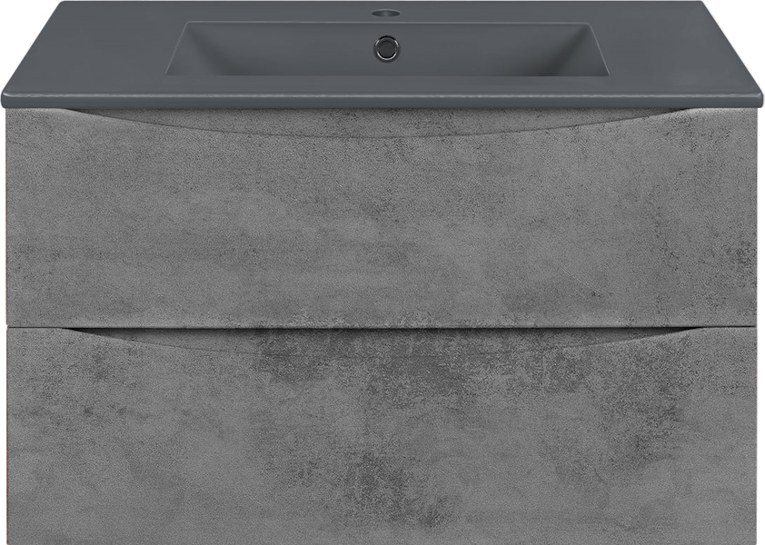 Тумба под раковину подвесная Vincea Mia 80,7 см Beton VMC-2MC800BT (детальная фотография), 80 см