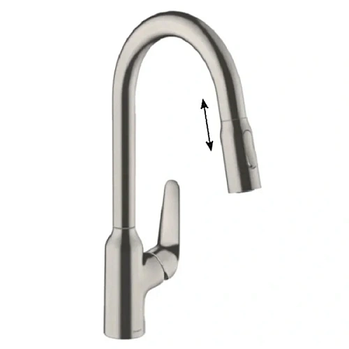 Смеситель для кухни Hansgrohe Focus сталь - фото 2