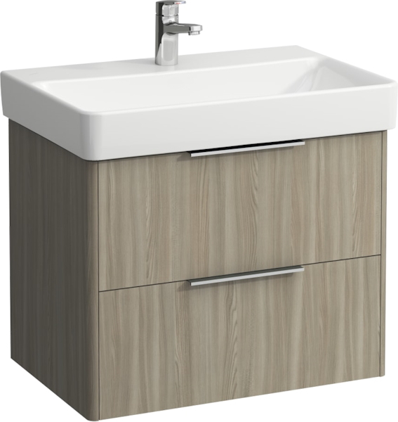 Раковина Laufen Pro S 70 см с отверстием для смесителя без отверстия перелива 8.1096.7.000.111.1 (детальная фотография), белые