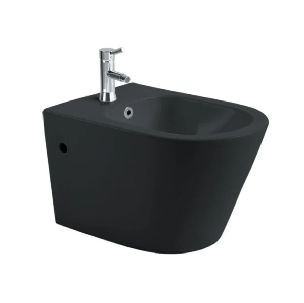 Биде подвесное Акватек Вега черное матовое AQ1057-MB (детальная фотография)