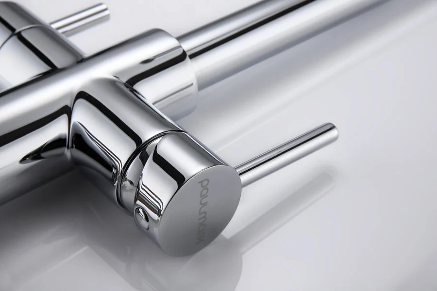 Смеситель для кухни Paulmark Lange La214212 с выдвижным изливом (детальная фотография), в наличии, нет в наличии