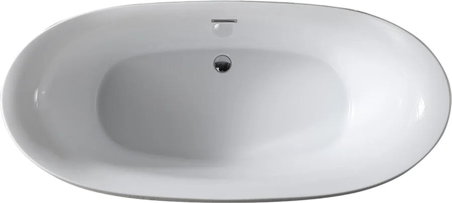 Акриловая ванна Abber 170х80 см овальная AB9236 (детальная фотография), 170x80 см