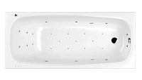 Ванна гидромассажная Whitecross Layla Ultra, 180 х 80 см, увеличенная толщина акрила, усиленная армировка, белый/хром, 0102.180080.100.ULTRA.CR