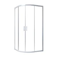 Душевой уголок профиль белый стекло прозрачное Vegas-glass