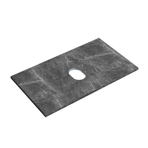 Столешница Sancos 80 см без отверстия под смеситель black sky - фото 5